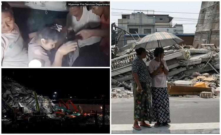 მიანმარი მიწისძვრის შედეგად დაღუპულთა რაოდენობა 1 700-მდე გაიზარდა - ნანგრევებში მოყოლილებს ამ დრომდე ეძებენ (ფოტო/ვიდეო)