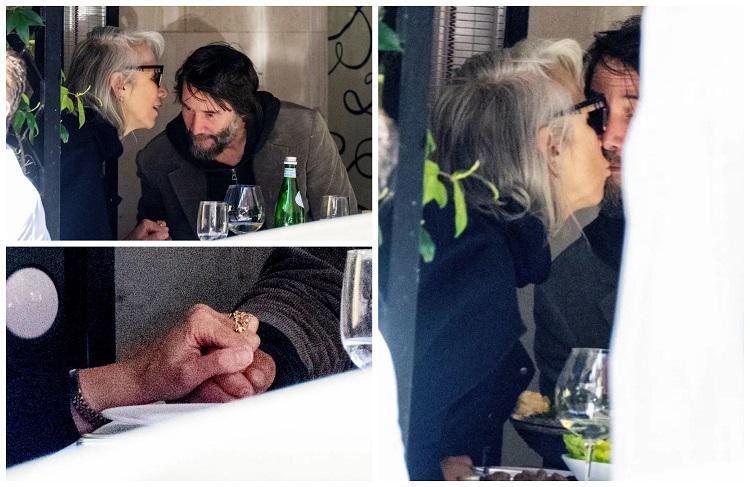 ვნებიანი კოცნა, ბრილიანტის ბეჭედი და ლანჩი ღია ცის ქვეშ - კიანუ რივზი მის რჩეულთან ერთად გამოჩნდა: პაპარაცული ფოტოები