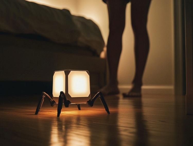 იაპონელმა ინჟინერმა შექმნა ფეხებიანი ლამპა-რობოტი, რომელიც ღამით საპირფარეშოში წამოგყვებათ