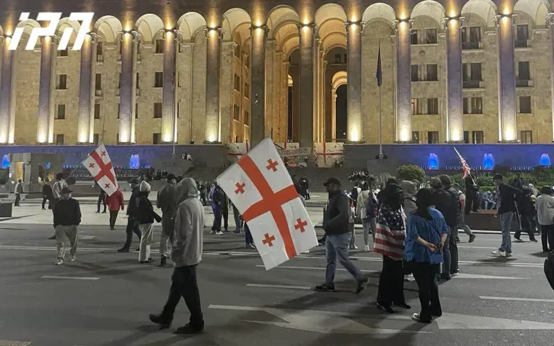 რუსთაველის გამზირზე საპროტესტო აქცია მიმდინარეობს