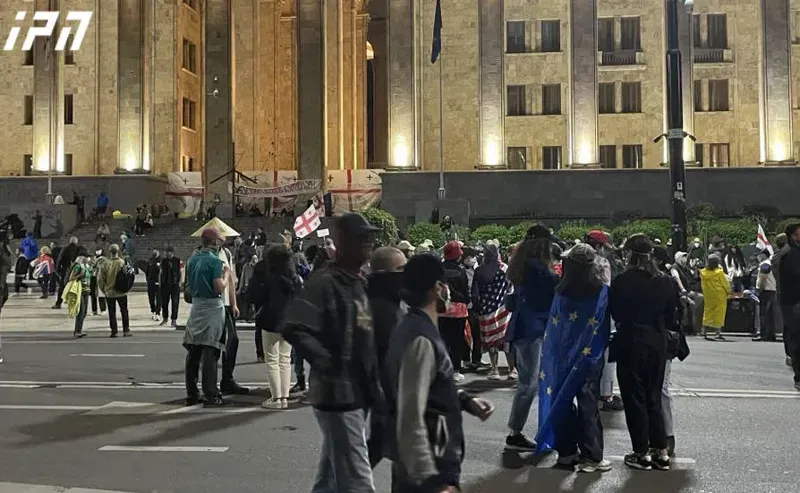 რუსთაველის გამზირზე საპროტესტო აქცია მიმდინარეობს