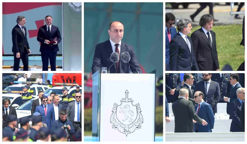ჯილდო ვახტანგ გომელაურს, ახალი მინისტრის მიმართვა და ღონისძიების სხვა დეტალები - რა ხდებოდა პოლიციელის დღისადმი მიძღვნილი ღონისძიებაზე (ფოტოები)