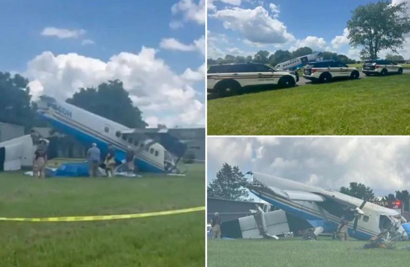 აშშ-ში აფრენიდან მალევე ჩამოვარდა თვითმფრინავი, რომლის ბორტზეც 20 ადამიანი იმყოფებოდა