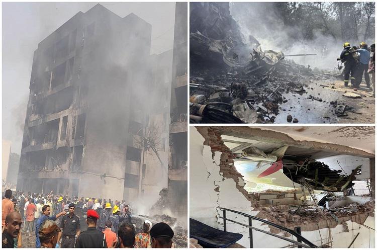 “ბევრი ადამიანი დაიღუპა“ - ინდოეთში ჩამოვარდნილი თვითმფრინავი, რომლის ბორტზე ინდოეთის, ბრიტანეთის, პორტუგალიისა და კანადის მოქალაქეები იმყოფებოდნენ, შენობებს დაეცა: უახლესი ცნობები