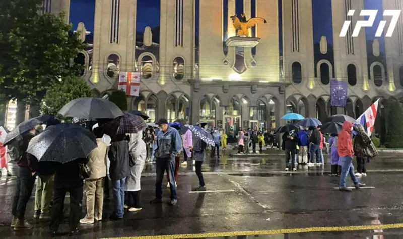 რუსთაველის გამზირზე საპროტესტო აქცია მიმდინარეოს