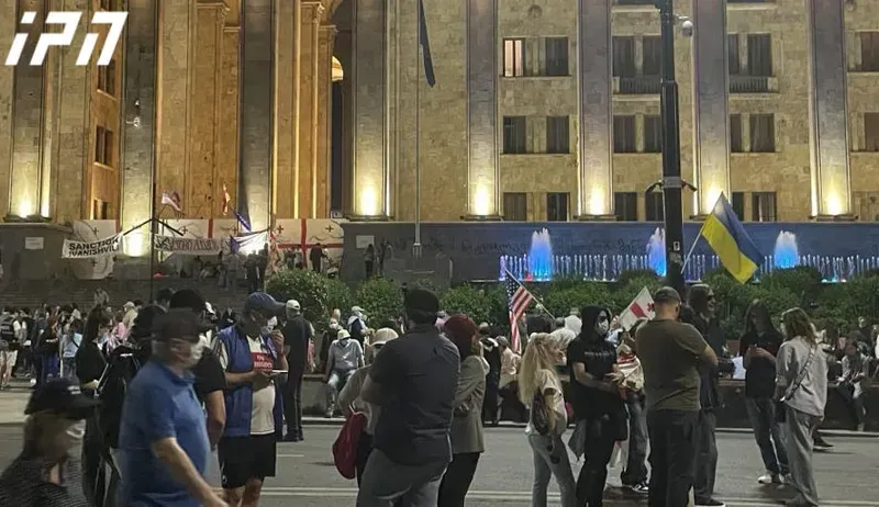 რუსთაველის გამზირზე საპროტესტო აქცია მიმდინარეობს