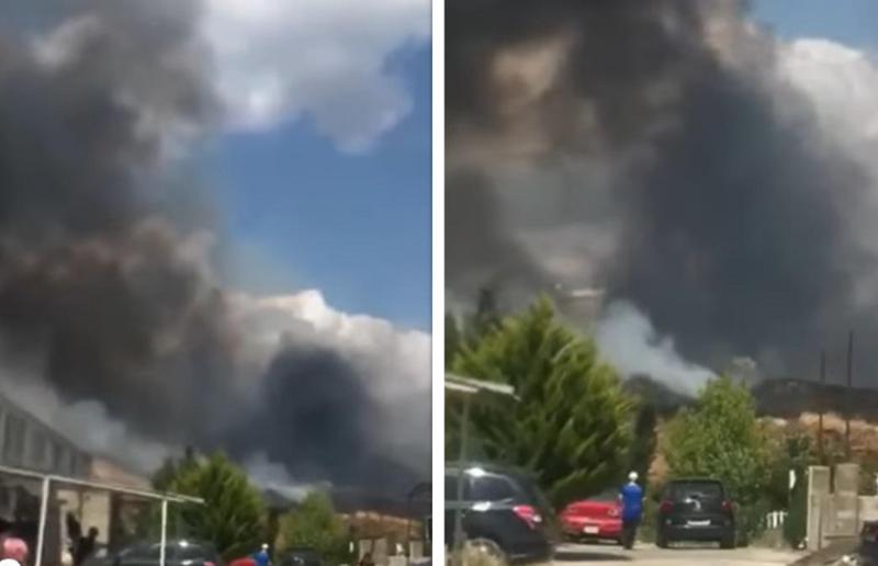 თბილისში, დემეტრე თავდადებულის ქუჩაზე ხანძარია - არსებული ინფორმაციით, ცეცხლი ბალახს უკიდია