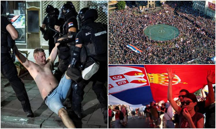 სერბეთში აქციები განახლდა - ქუჩაში გამოსული ათასობით ადამიანი ვადამდელ არჩევნებს ითხოვს, პოლიციამ მომიტინგეების წინააღმდეგ ცრემლსადენი გაზი გამოიყენა