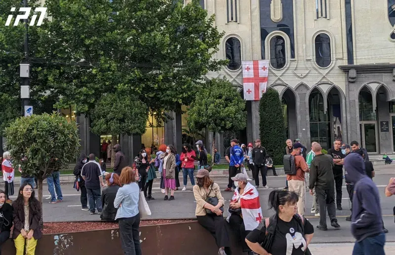 რუსთაველის გამზირზე საპროტესტო აქცია მიმდინარეობს