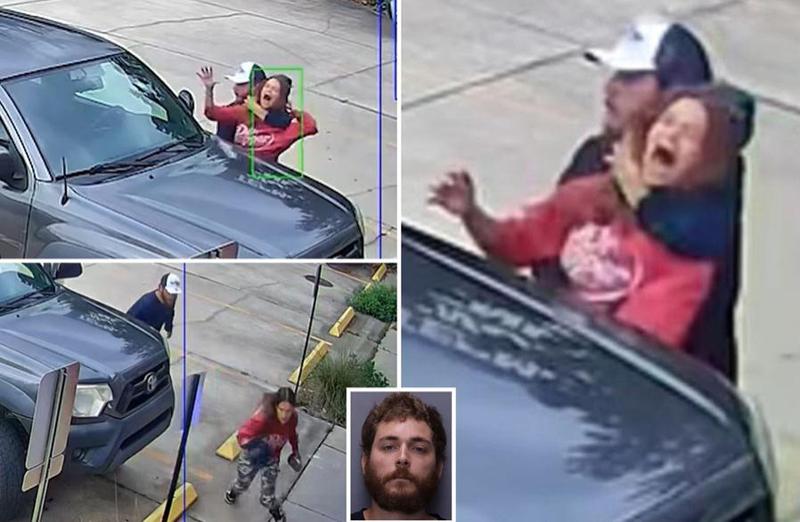 კაცმა ქალი გაძარცვა და მისი გატაცება სცადა - როგორ შეძლო თავდამსხმელისგან თავის დაღწევა: სათვალთვალო კამერამ ფლორიდაში სასტიკი დანაშაული დააფიქსირა