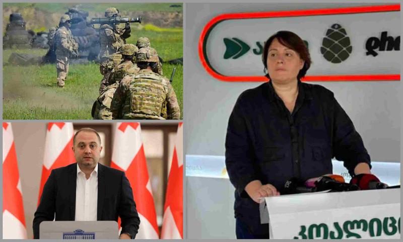 "ნატო-ს წვრთნების გახსნაზე არ გამოცხადდა ირაკლი ჩიქოვანი და ე.წ. გენშტაბის უფროსი" - ელენე ხოშტარია