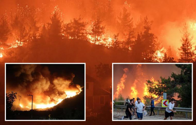 17 დაღუპული, 3500 ევაკუირებული - თურქეთში, ხანძრის გამო, რამდენიმე პროვინცია სტიქიური უბედურების ზონად გამოცხადდა: რა ვითარებაა მეზობელ ქვეყანაში, სადაც სტიქიას ებრძვიან (ფოტოები)