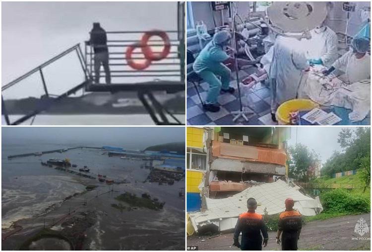 მიწისძვრა ოპერაციის დროს, დატბორილი დასახლებები რუსეთში და პანიკა - შოკისმომგვრელი კადრები კამჩატკიდან, სადაც 8.8. მაგნიტუდის სიმძლავრის მიწისძვრა მოხდა