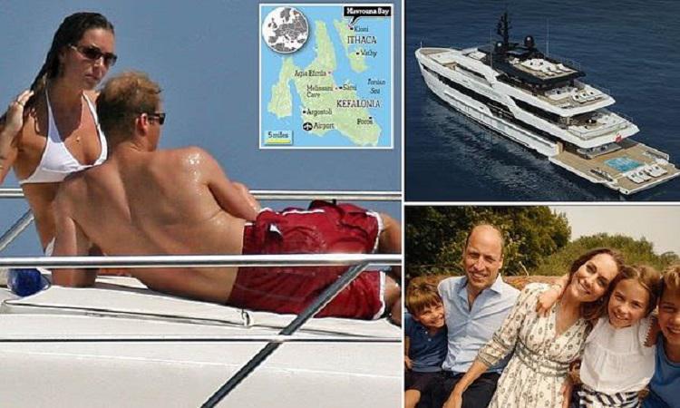 საბერძნეთის კუნძულზე მომუშავე პერსონალი ამტკიცებს, რომ ქეით მიდლტონი და პრინცი უილიამი შეიხის მეგა-იახტაზე ოჯახთან ერთად ისვენებენ - რას ჰყვებიან თვითმხილველები