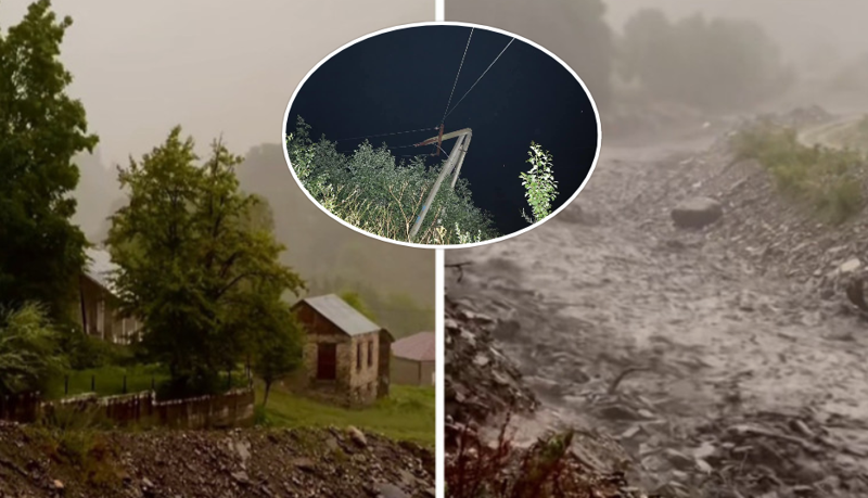 ადიდებული მდინარეები, დაზიანებული სახლები... - სტიქია რაჭაში: რა პრობლემები შექმნა ძლიერმა ქარმა და წვიმამ (ფოტოები)