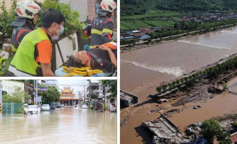 4 გარდაცვლილი, ათობით დაშავებული და 5900 ევაკუირებული ადამიანი - სამხრეთ ტაივანში წყალდიდობას ებრძვიან (ფოტოები)