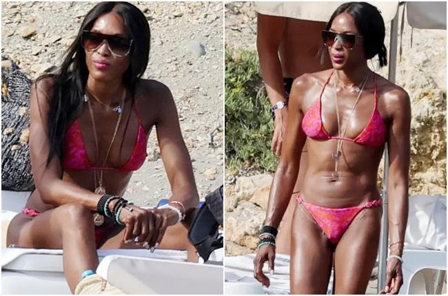 უზადო სხეული და საუცხოო შარმი - 55 წლის ნაომი კემპბელი პაპარაცებმა იბიცაზე დააფიქსირეს