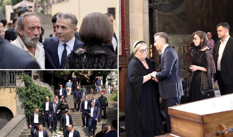 ბიძინა და ეკატერინე ივანიშვილები სიონის ტაძარში, ელდარ შენგელიას პანაშვიდზე მივიდნენ (ფოტოები)