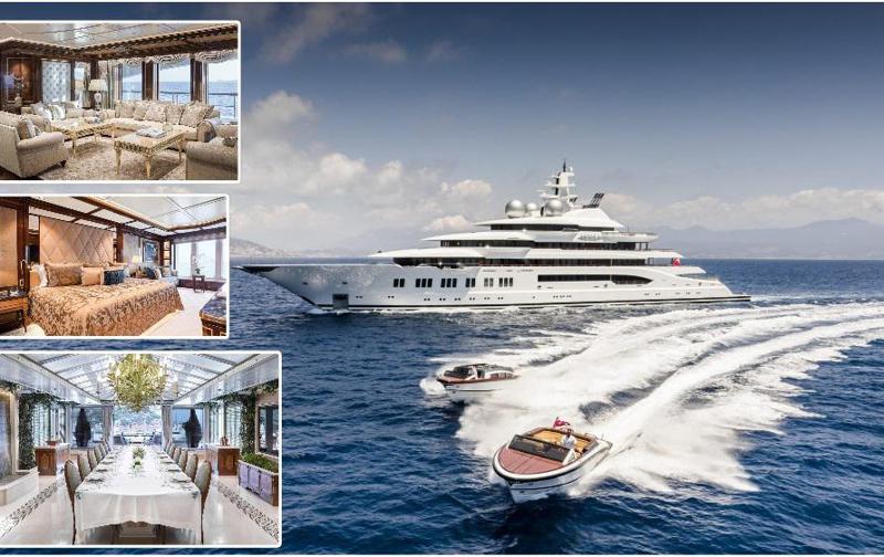 გამაოგნებელი ფუფუნება: მარმარილოს ინტერიერი, 8 საძინებელი, სპა, ვერტმფრენის დასაჯდომი მოედანი და ა.შ. - დაათვალიერეთ რუსი ოლიგარქისთვის ჩამორთმეული, 325-მილიონდოლარიანი იახტა, რომელიც აშშ-მა აუქციონზე გაიტანა