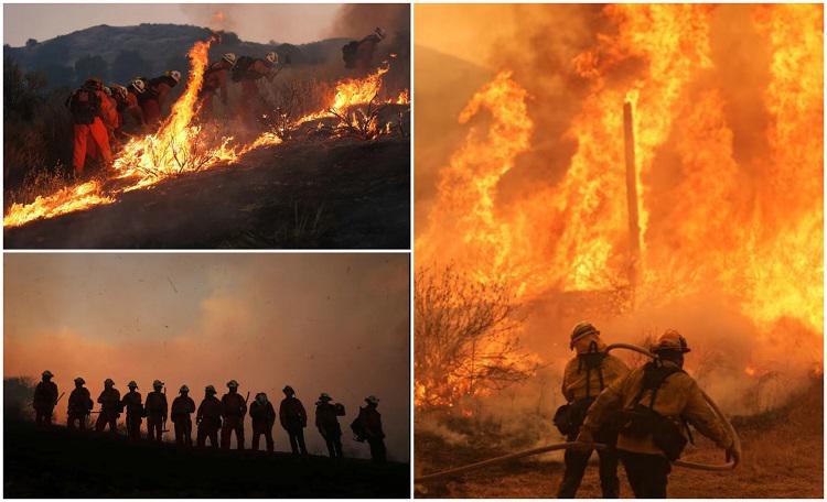 ლოს-ანჯელესში მასშტაბური ხანძარი მძვინვარებს - ევაკუირებულია ათასობით მოსახლე, 250 მეხანძრეს ცეცხლის ჩაქრობაში ვერტმფრენები ეხმარებიან (ფოტო)