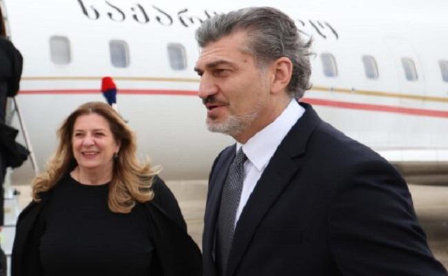 მიხეილ ყაველაშვილი, მეუღლესთან ერთად, ანკარას ეწვევა