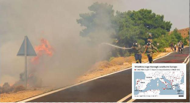 ტყის ხანძრებთან საბრძოლველად ევროკავშირი ესპანეთს დახმარებას უგზავნის - გაიზარდა სტიქიის შედეგად გარდაცვლილთა რიცხვი
