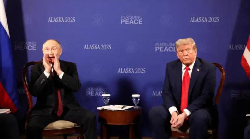 რუსეთისა და აშშ-ის პრეზიდენტებმა მოლაპარაკებები დაიწყეს ანკორიჯში მდებარე სამხედრო ბაზაზე -  რა ფოტოები ვრცელდება და ვის უყვირის პუტინი?