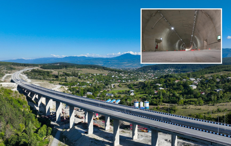 11 ხიდი, 5 გვირაბი და შემცირებული სამგზავრო დრო - სურამის შემოვლითი გზა გაიხსნა: ფოტოები