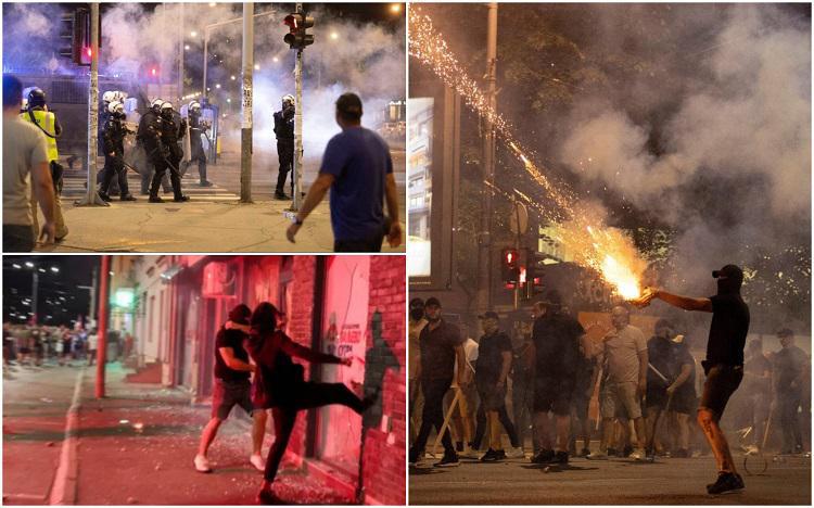 გადამწვარი ოფისები, შეტაკებები და ხმოვან-მანათობელი ყუმბარები მომიტინგეების წინააღმდეგ - სერბეთში ანტისამთავრობო დემონსტრაციები გრძელდება (ფოტო/ვიდეო)