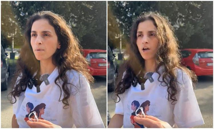 კახა კალაძის საარჩევნო ბანერის დაზიანების ფაქტზე დაკავებული მეგი დიასამიძე დარბაზიდან გათავისუფლდა - მას 2 000-ლარიანი გირაო შეეფარდა