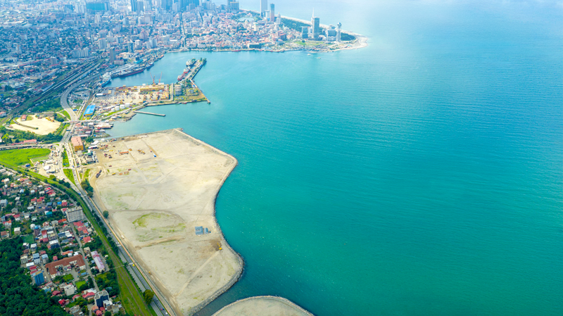 „ამბასადორი აილენდის“ პროექტის 26 ჰა მიწის ფართობი ექსპლუატაციაში იქნა მიღებული