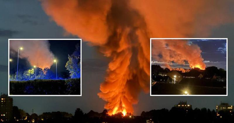 მასშტაბური აფეთქება ბრიტანეთის ერთ-ერთ საწყობში - რა მოხდა ქალაქ სუინდონში (ფოტოები)