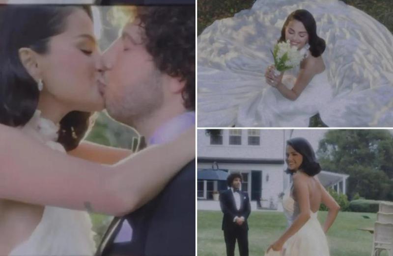 სელენა გომესი და ბენი ბლანკო დაქორწინდნენ - ვარსკვლავური წვეულება კალიფორნიაში, Ralph Lauren-ის კაბა და ცნობილი სტუმრები (ფოტოები)