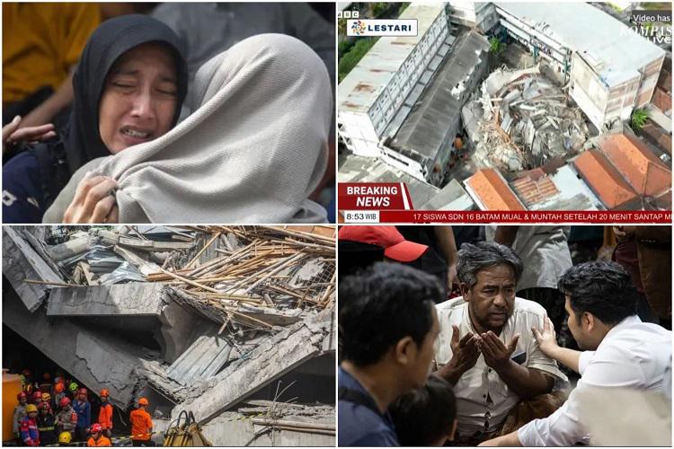 ინდონეზიაში სკოლის შენობა ჩამოინგრა - დაიღუპნენ მოსწავლეები, არიან დაშავებულები, მაშველები ნანგრევებში მოყოლილებს ამ დრომდე ეძებენ (ფოტო/ვიდეო)