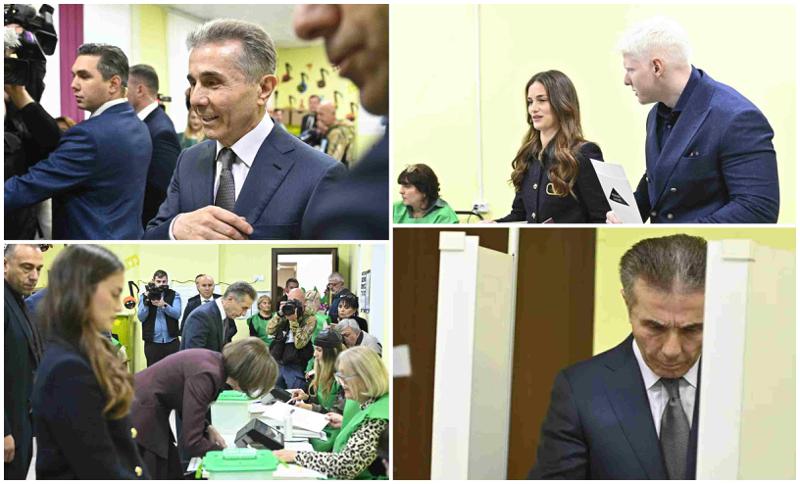 ბიძინა ივანიშვილი საარჩევნო უბანზე ოჯახთან ერთად მივიდა - "ქართული ოცნების" საპატიო თავმჯდომარის განცხადება და კადრები ადგილიდან