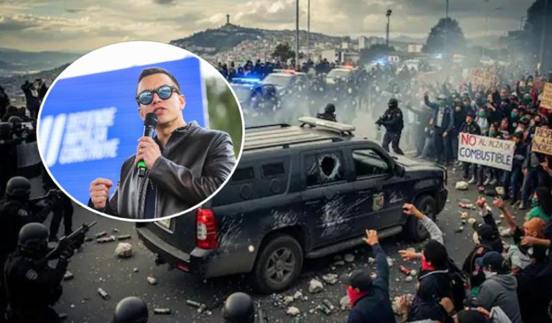 “დაახლოებით 500 ადამიანი ქვებს ესროდა" - ეკვადორის პრეზიდენტის ავტოკოლონას აქციის მონაწილეები დაესხნენ თავს (ვიდეო)