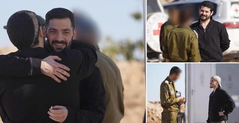 "ჰამასის" მიერ გათავისუფლებული 7 მძევალი ისრაელშია - პირველი კადრები