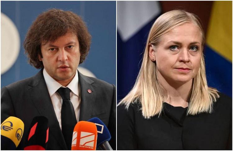 ფინური მედიის ინფორმაციით, ელინა ვალტონენმა საქართველოს პრემიერ-მინისტრთან დაგეგმილი შეხვედრა გრაფიკის ცვლილების გამო თავად გააუქმა