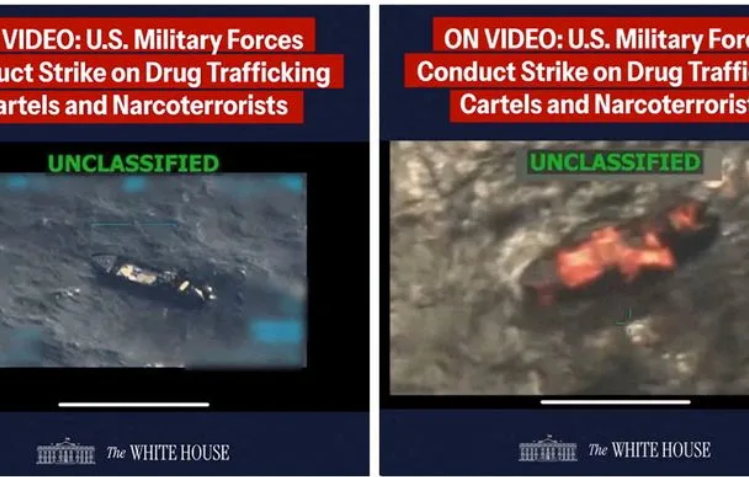 აშშ - მა კარიბის ზღვაში, ვენესუელას სანაპიროსთან მორიგ ხომალდს დაარტყა, რომელსაც სავარაუდოდ ნარკოტიკები გადაჰქონდა