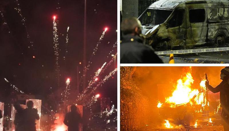 პროტესტი თავშესაფრის მაძიებლების წინააღმდეგ, შეტაკებები პოლიციასთან, რაც მოჰყვა 10 წლის გოგონაზე სავარაუდო სექსუალური ძალადობის ფაქტს. - რა მოხდა დუბლინში  (ფოტოები)