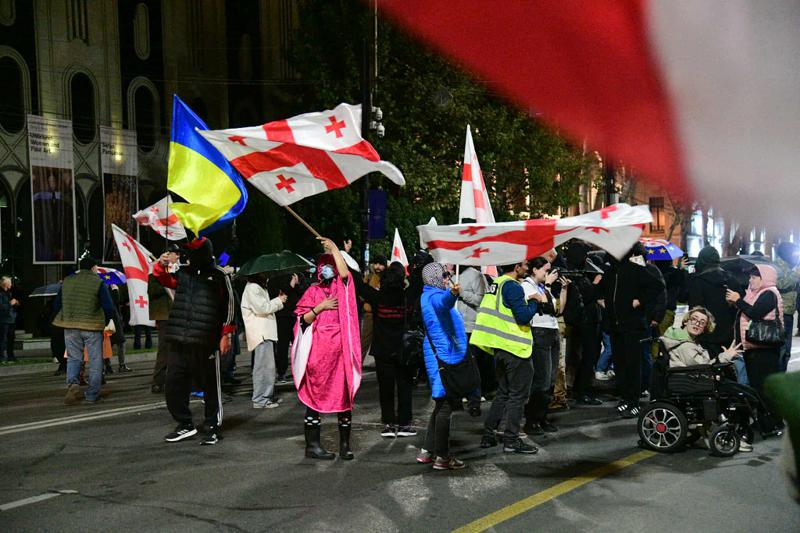 პროტესტის 311-ე დღე - რუსთაველი კვლავ გადაიკეტა (ფოტოები)