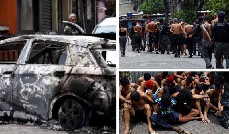 დიდი არეულობა რიო-დე-ჟანეიროში და შეტაკებები კრიმინალურ დაჯგუფებასა და პოლიციას შორის - დაღუპულია 64 ადამიანი (ფოტოები)