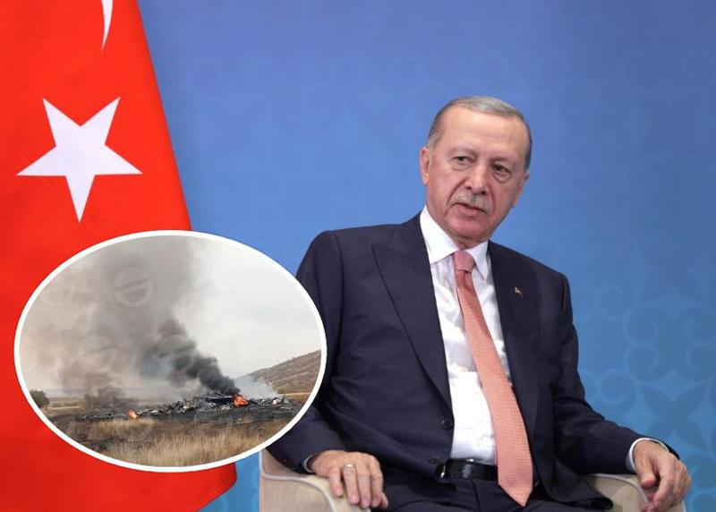 "დიდი მწუხარებით შევიტყვეთ, რომ ჩვენი სამხედრო თვითმფრინავი ჩამოვარდა... ღმერთმა შეინდოს ჩვენი დაღუპულები" - ერდოღანი განცხადებას ავრცელებს