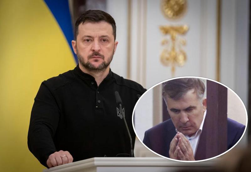"ვცდილობ, არ შეგაწუხოთ, მაგრამ ახლა იძულებული ვარ..." - სააკაშვილი ზელენსკის მიმართავს, რომ "სამოქალაქო ტყვეების" სიაში შეიყვანონ