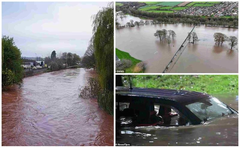 ინგლისის ნაწილს შტორმი "კლაუდია" დაატყდა თავს: წყალმა მანქანები წაიღო, დატბორილია ქუჩები, გათიშულია ელექტროენერგია (ფოტოები)