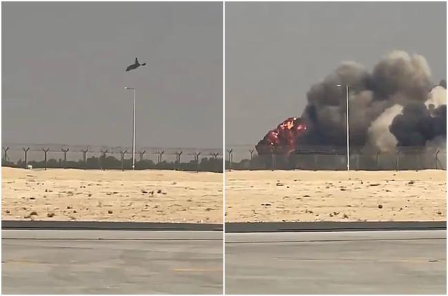 ტრაგედია დუბაის ავია შოუზე - 150 000 -მდე მაყურებლის თვალწინ ინდური საბრძოლო თვითმფრინავი ჩამოვარდა და აფეთქდა