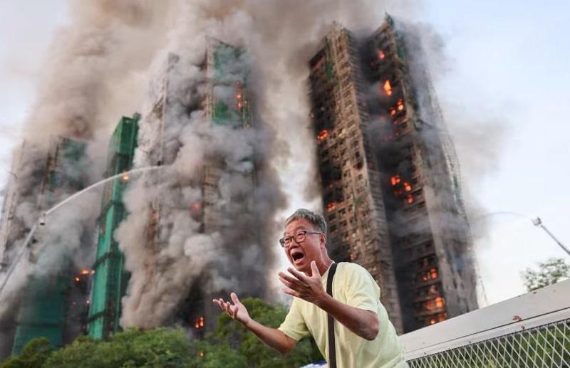 მასშტაბური ხანძარი საცხოვრებელ კომპლექსში: დაიღუპა, სულ მცირე, 4 ადამიანი - აპოკალიფსური კადრები ჰონგ-კონგიდან