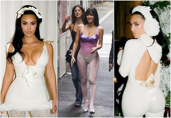 ყოფილის შურისძიება? - კიმ კარდაშიანმა საშობაო ფოტოსესია ბიანკა ცენსორის სტილის სამოსში გამართა