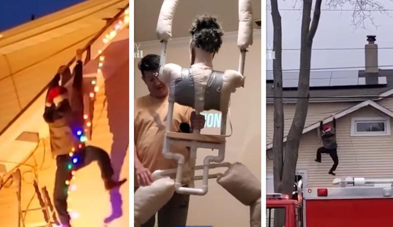 მეზობლებს ეგონათ, რომ მამაკაცი სახურავიდან ვარდებოდა და 911-ში დარეკეს, თუმცა... - უჩვეულო საახალწლო ხუმრობა აშშ-ში (ვიდეო)