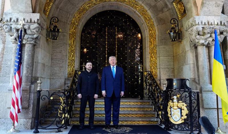 ფლორიდაში დონალდ ტრამპისა და ვოლოდიმირ ზელენსკის შეხვედრა მიმდინარეობს